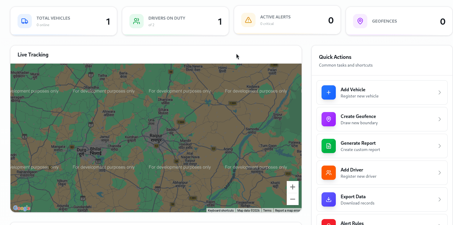 GeoWatch interface screen 2