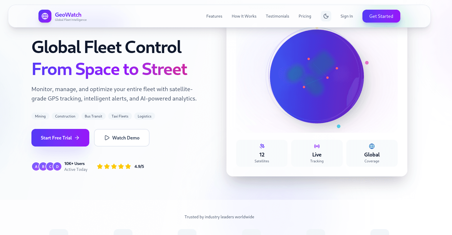 GeoWatch project preview